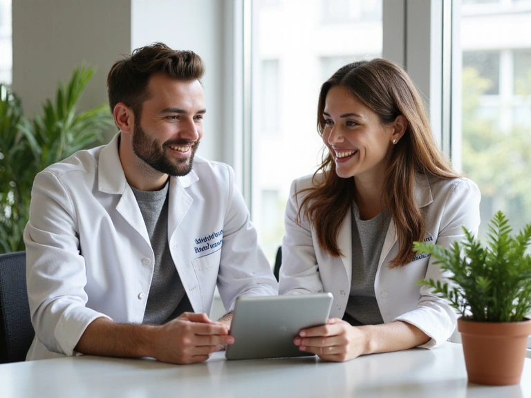 Nutricionista consultando con un cliente