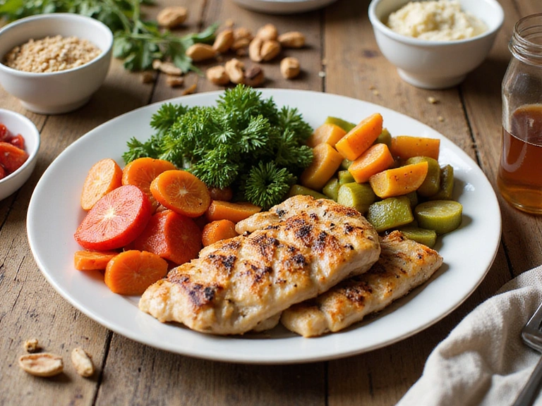 Plan de comida saludable preparado